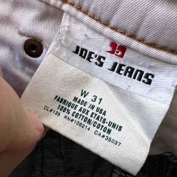 Joe's Jeans Shorts Women 31 Blue Denim 100% Cotton Frayed Hem Embroidered Beachy - Picture 4 of 16